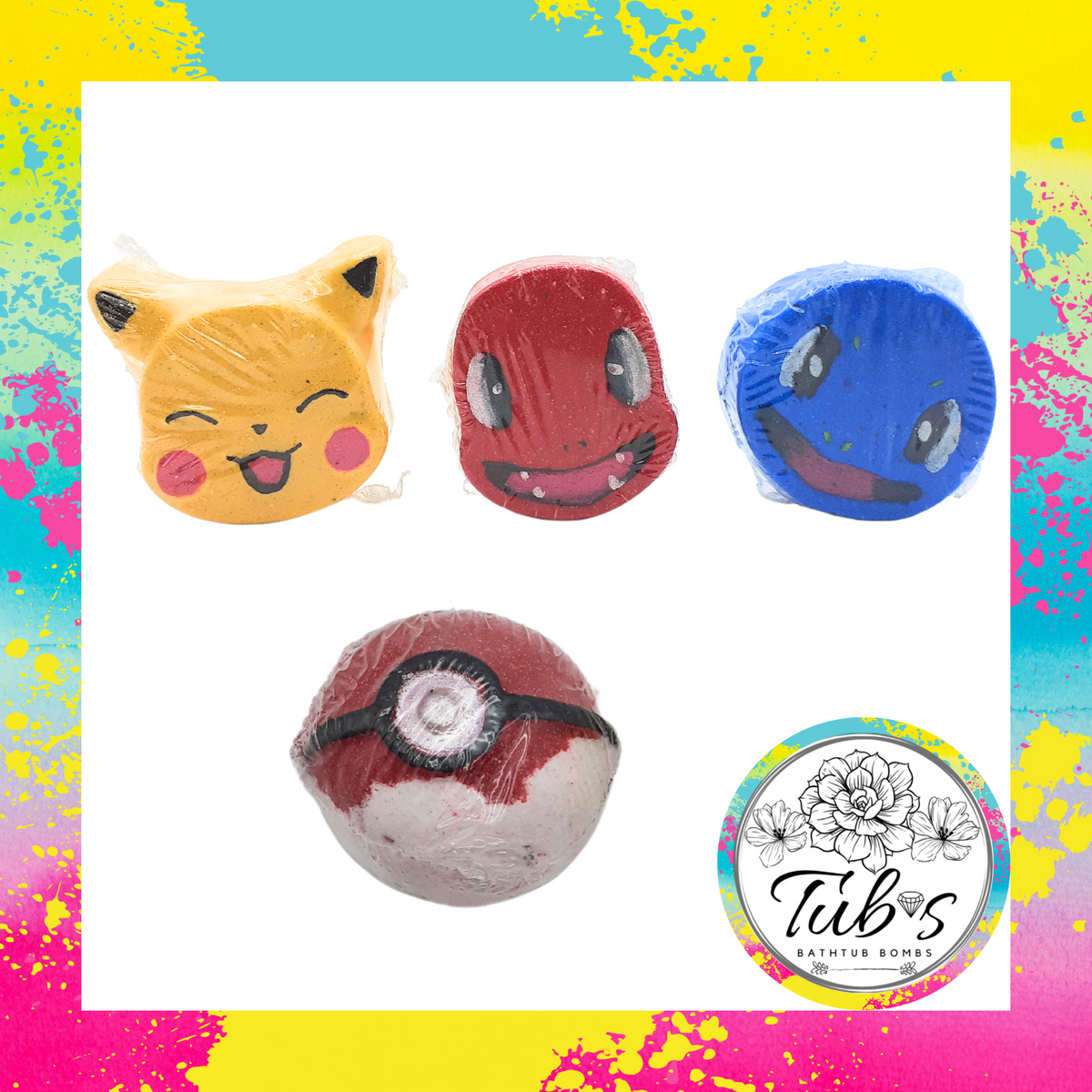 Mini Pokemon Bath Bomb Set