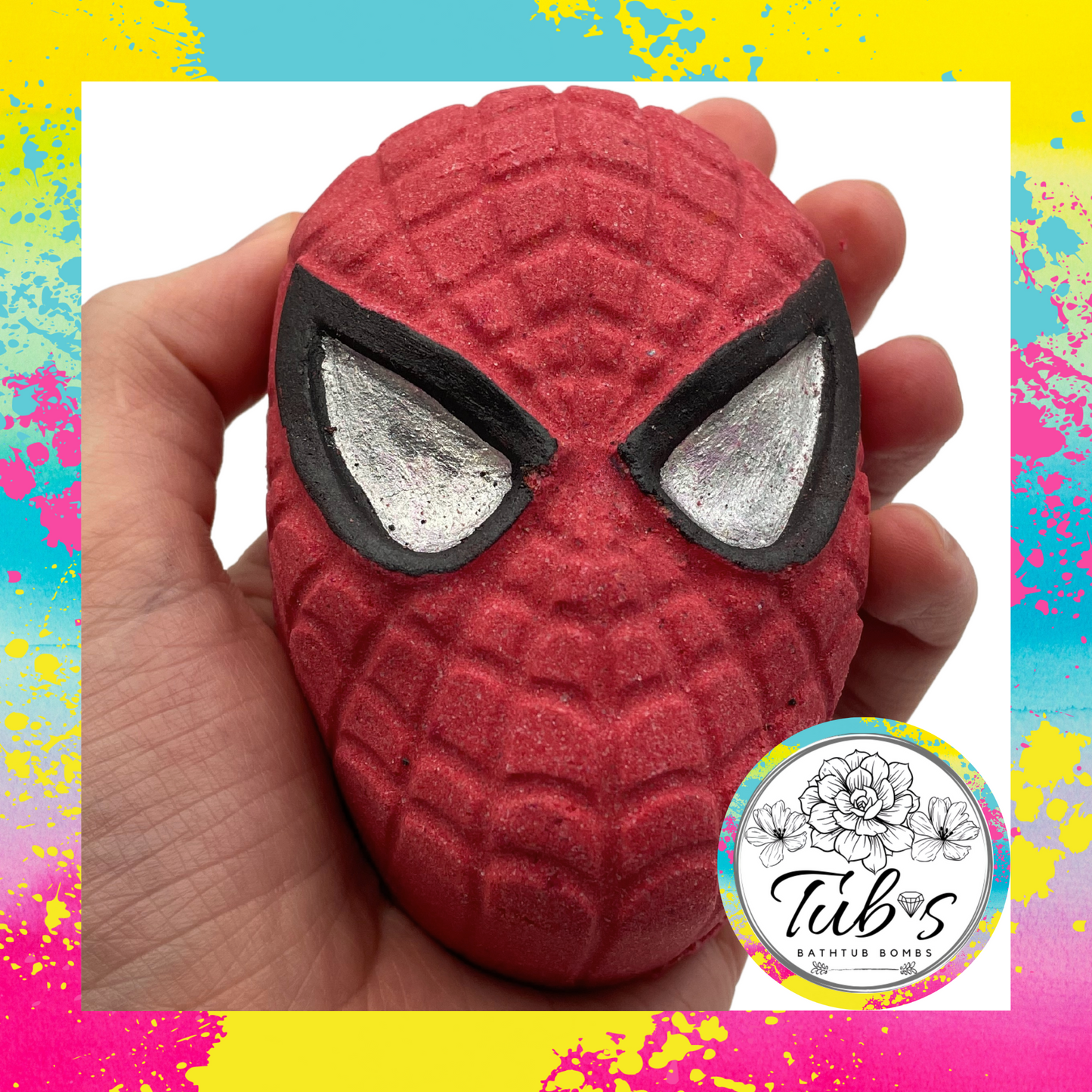 Red Superhero Bath Bomb - Spiderman Marvel Avengers