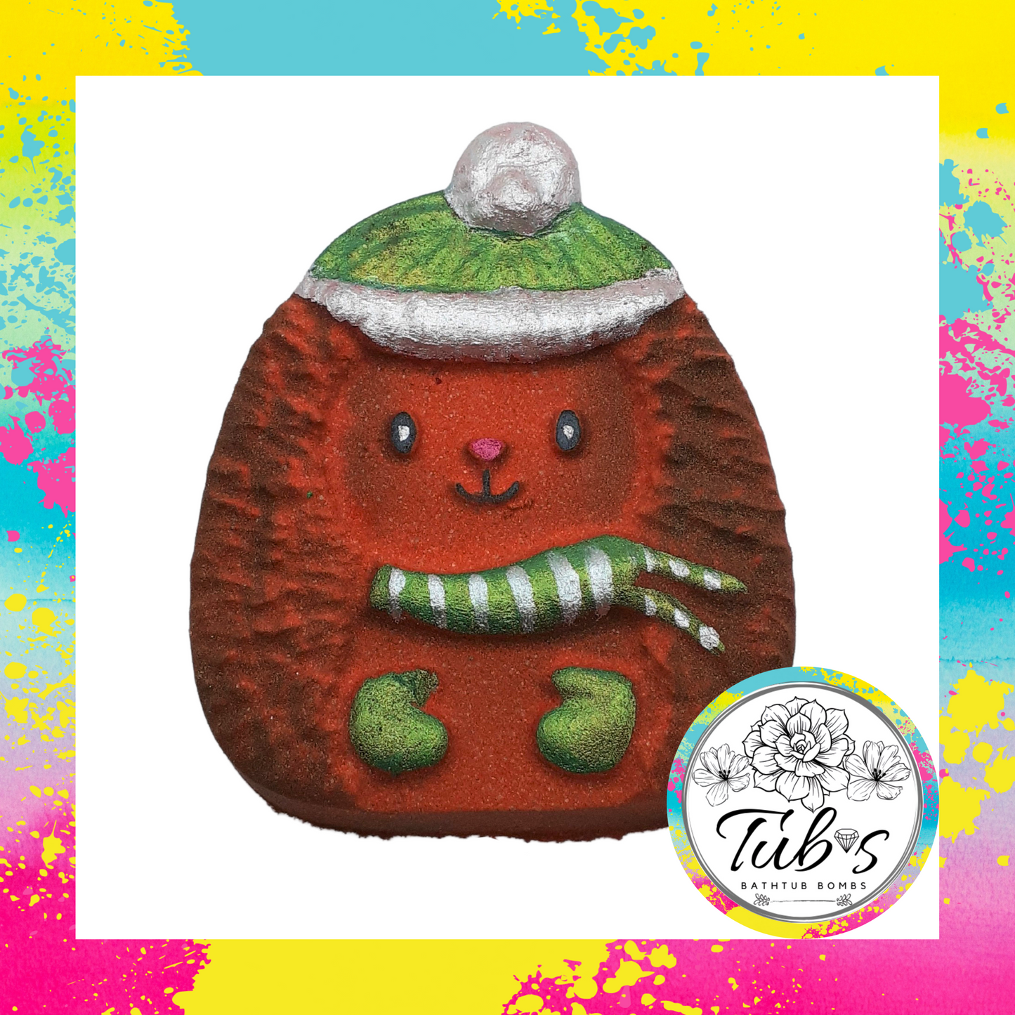 Christmas Winter Hedgehog Bath Bomb