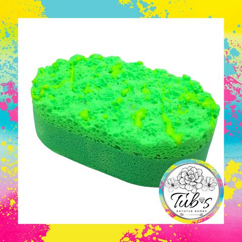 Vibrant Green Soap Sponge Adventurous Scented