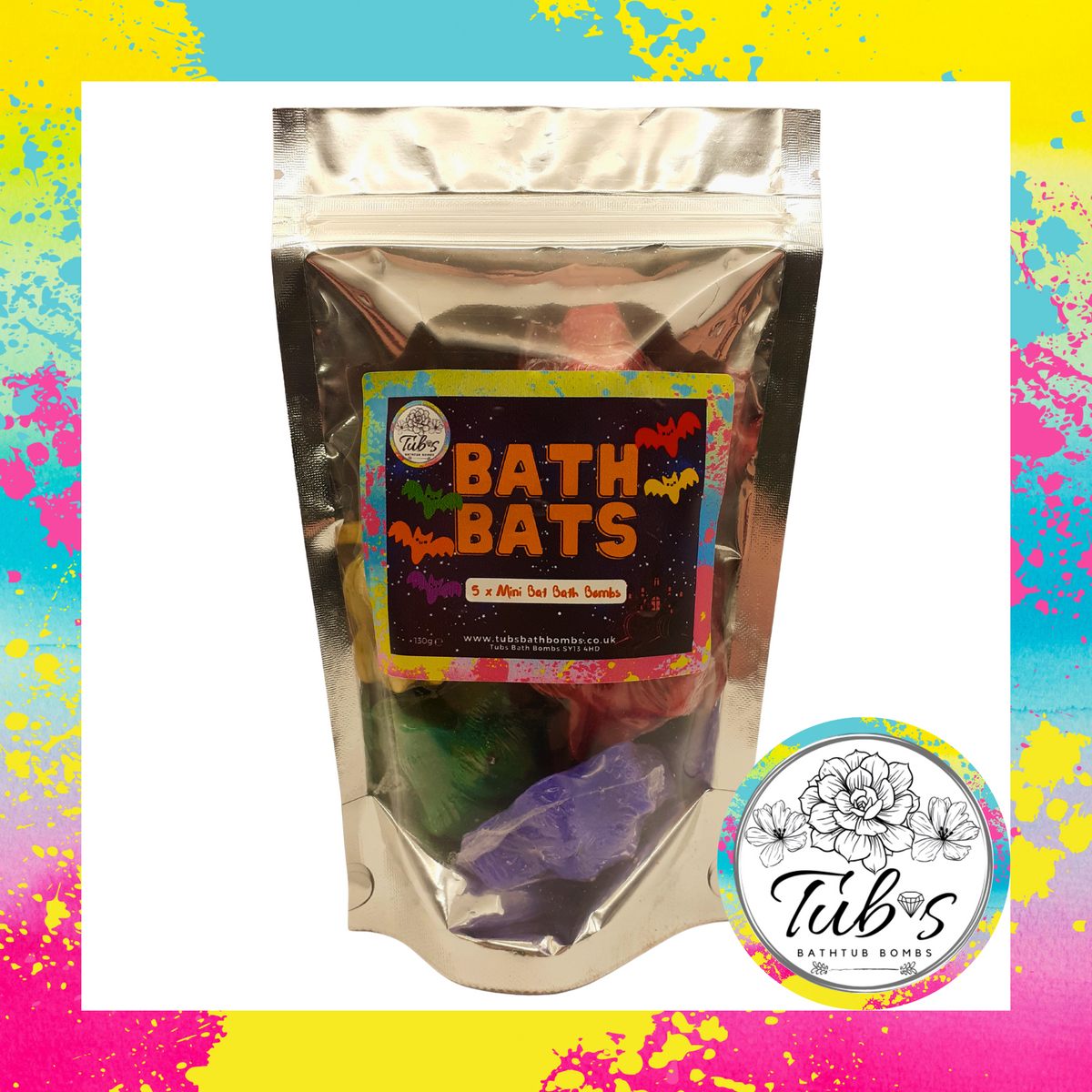 Bath Bats 5 Mini Bat Bath Bombs