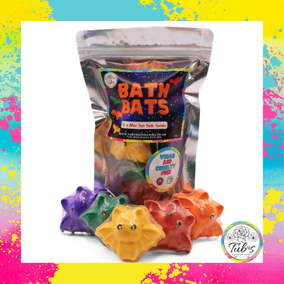 Bath Bats 5 Mini Bat Bath Bombs