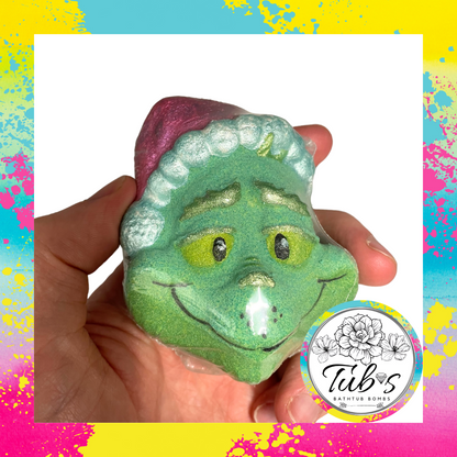 Mini Grim Grinchy Christmas Bath Bomb