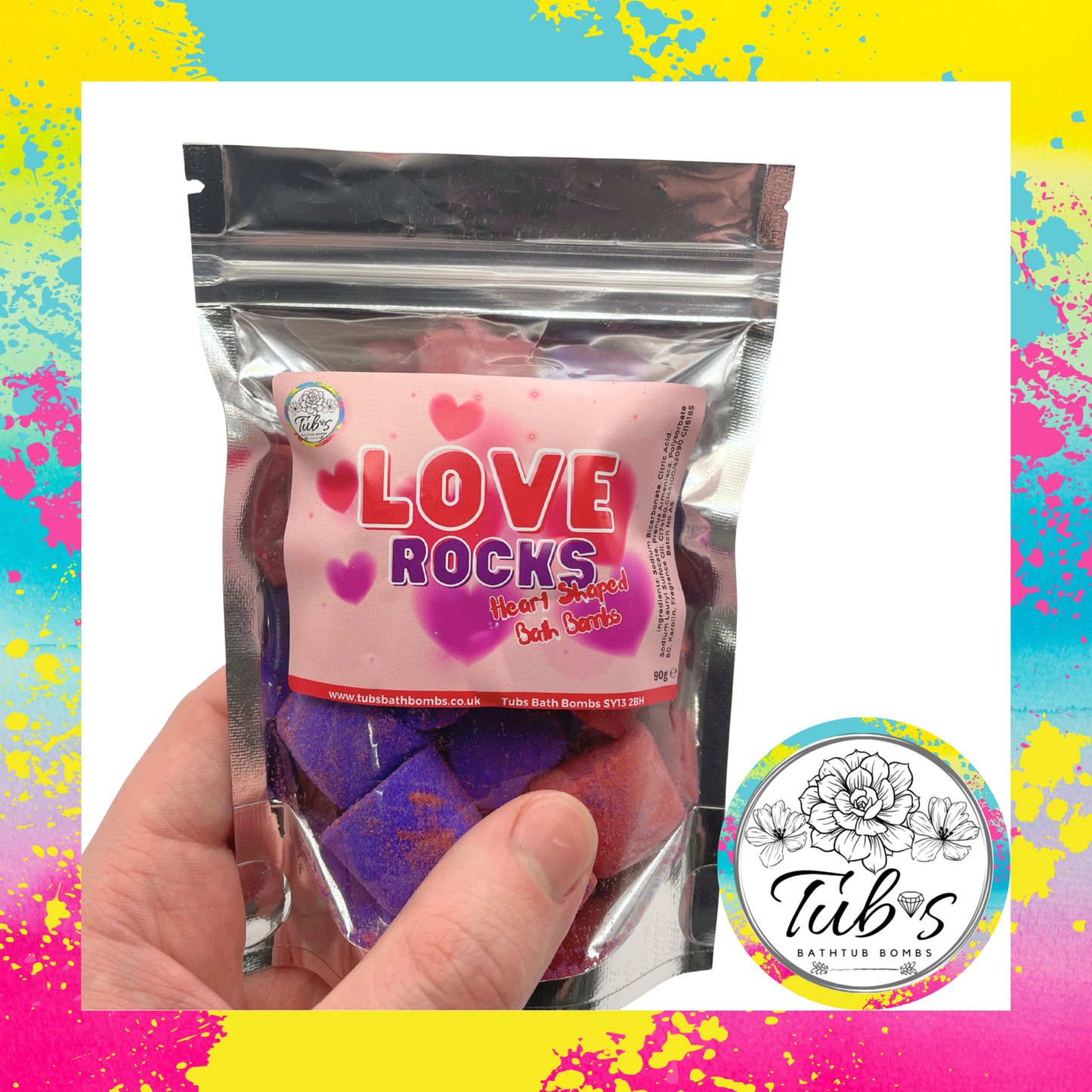 Love Rocks - Heart Shaped Bath Bombs