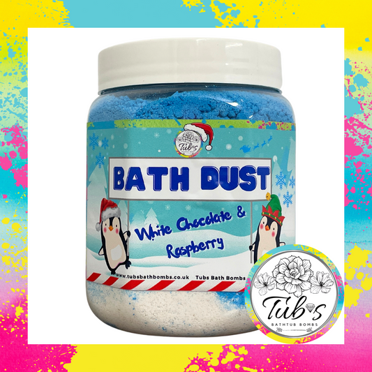 Christmas White Chocolate and Raspberry Bath Dust