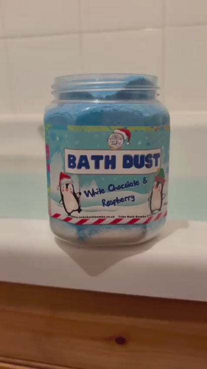 Christmas White Chocolate and Raspberry Bath Dust