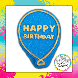 Happy Birthday Balloon Bath Bomb Blue