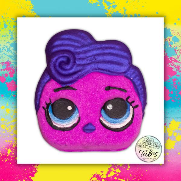 LOL Doll Hair Up Purple Bath Bomb