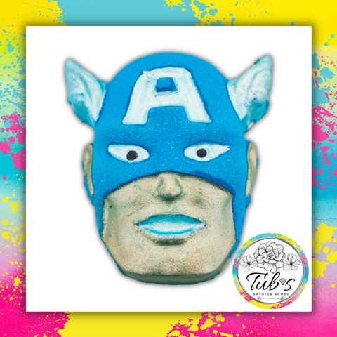 Blue Superhero Bath Bomb - Captain America Marvel Avengers
